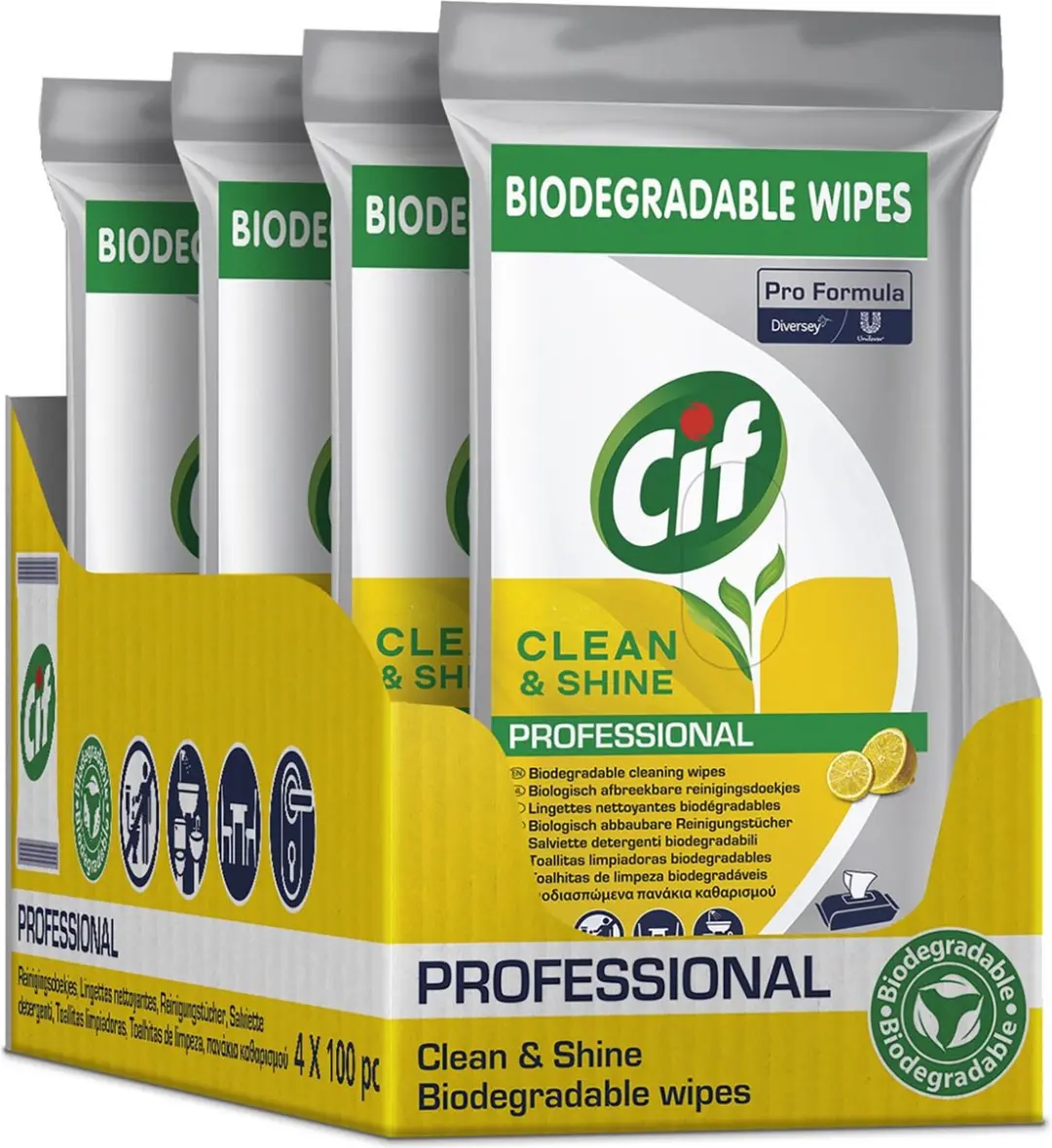 Cif Pro Formula Multi Reinigingsdoekjes - 100 Stuks