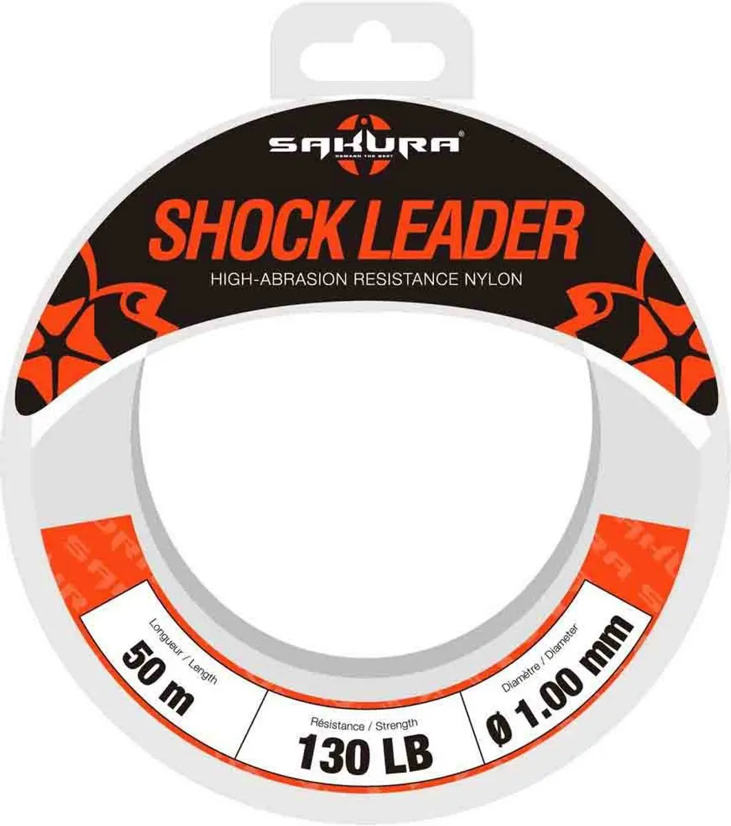 Sakura Shock Leader Monofilament 50m Wit 0.740mm