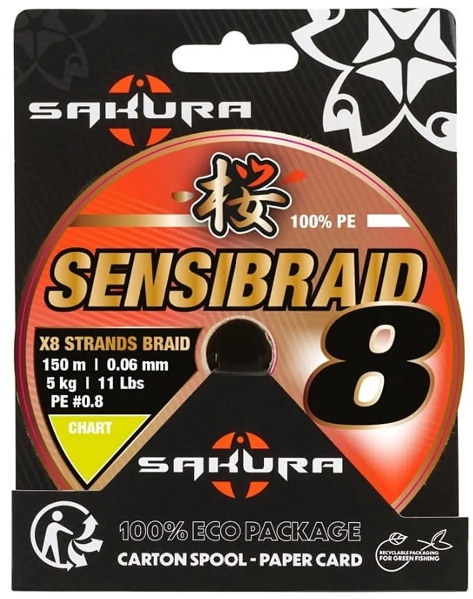 Sakura Sensibraid 8 Chartreuse 0.10mm