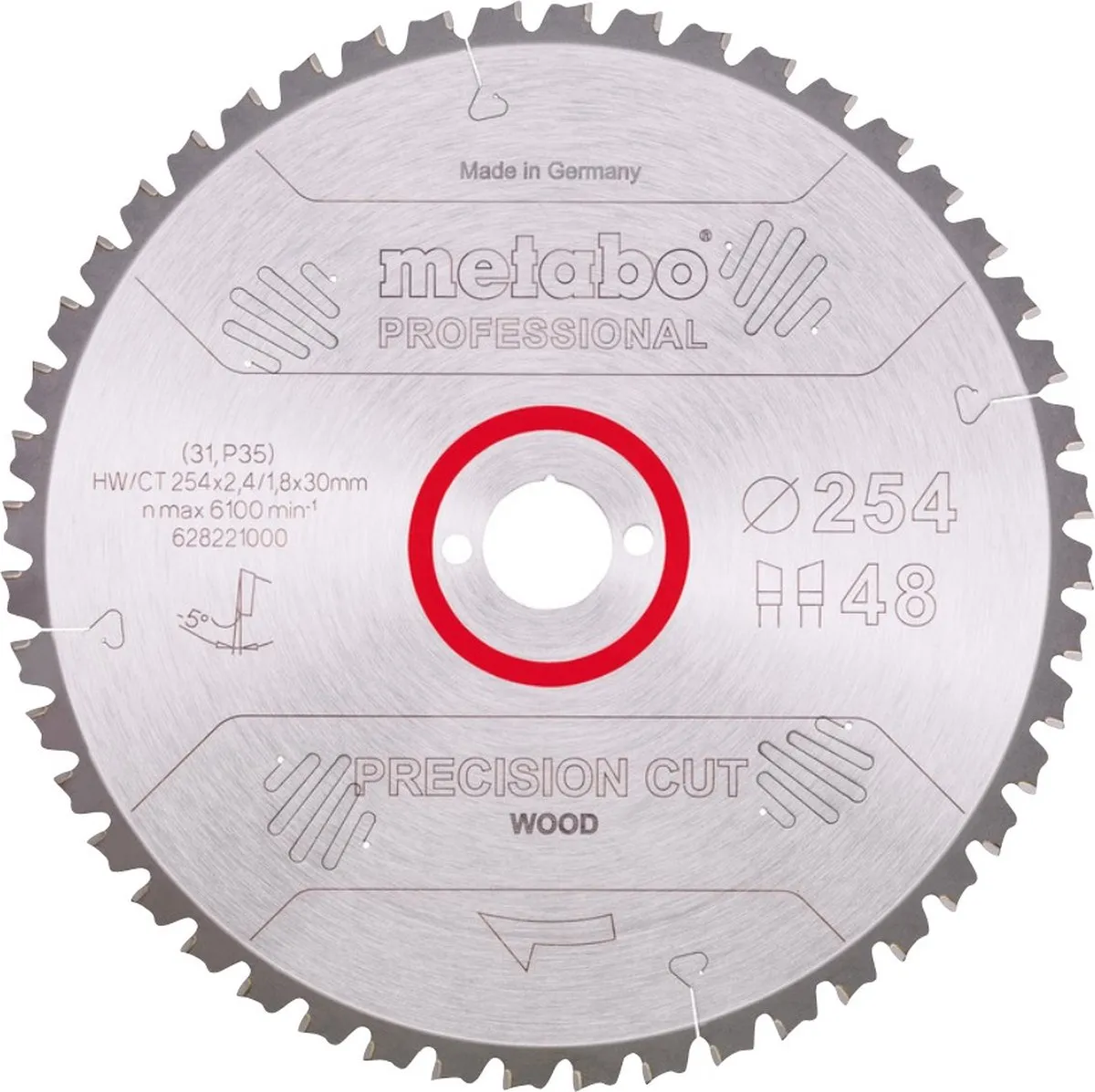 Metabo HW/CT Cirkelzaagblad 254mm 48 Tanden - Hout