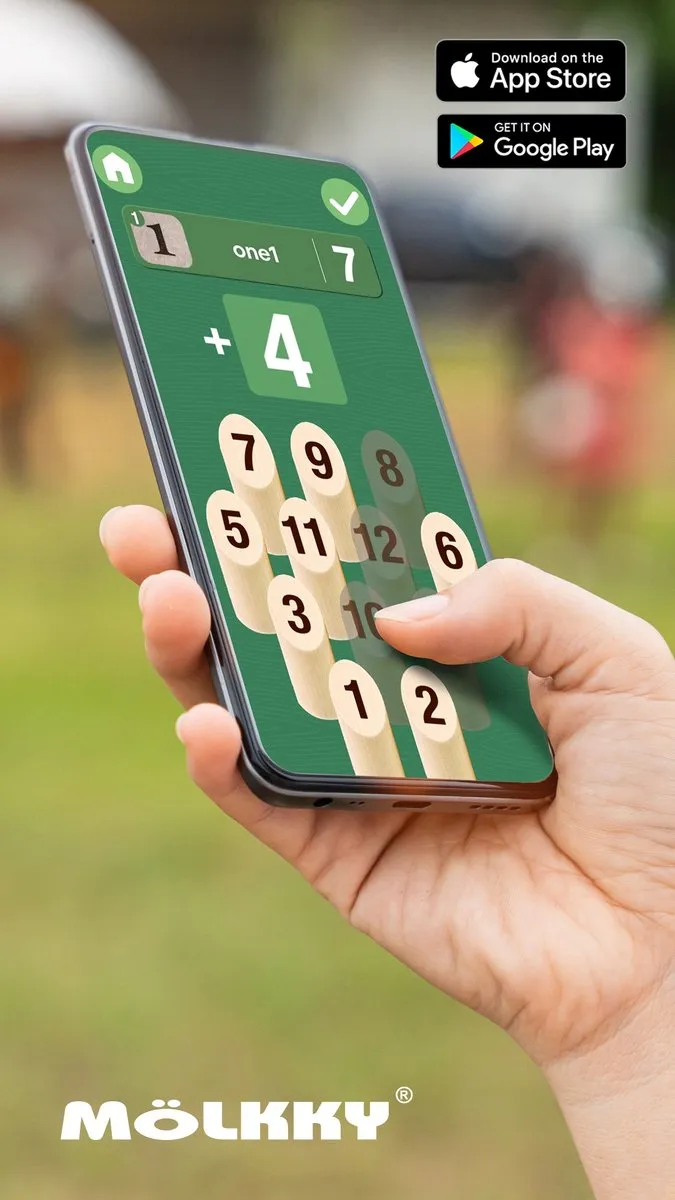Tactic Mölkky Tikku Werpstok 53990 - Fins Houten Actiespel