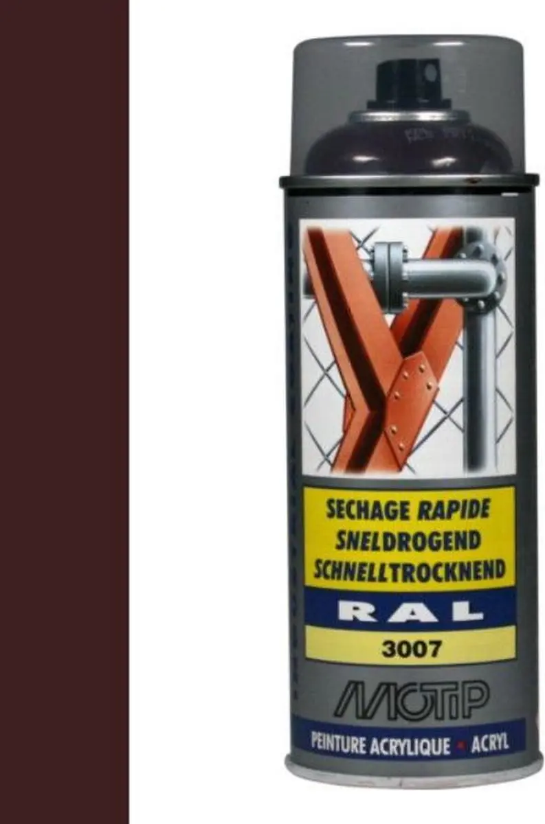 Motip Acryllak Hoogglans RAL 3007 400ml