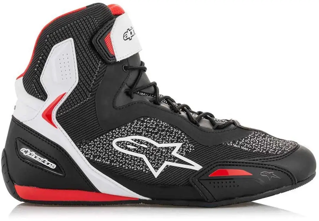 Alpinestars Faster-3 Rideknit Laarzen - Zwart/Wit/Rood - Maat 45
