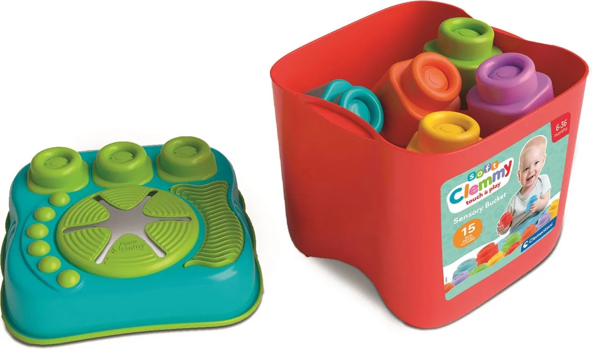 Clementoni Sensoriële Clemmy Blokken - 16 Stuks - Multicolor