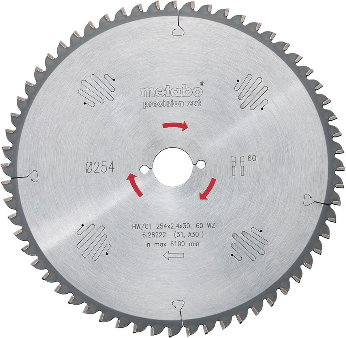 Metabo HW/CT Cirkelzaagblad 190x30mm 48 WZ