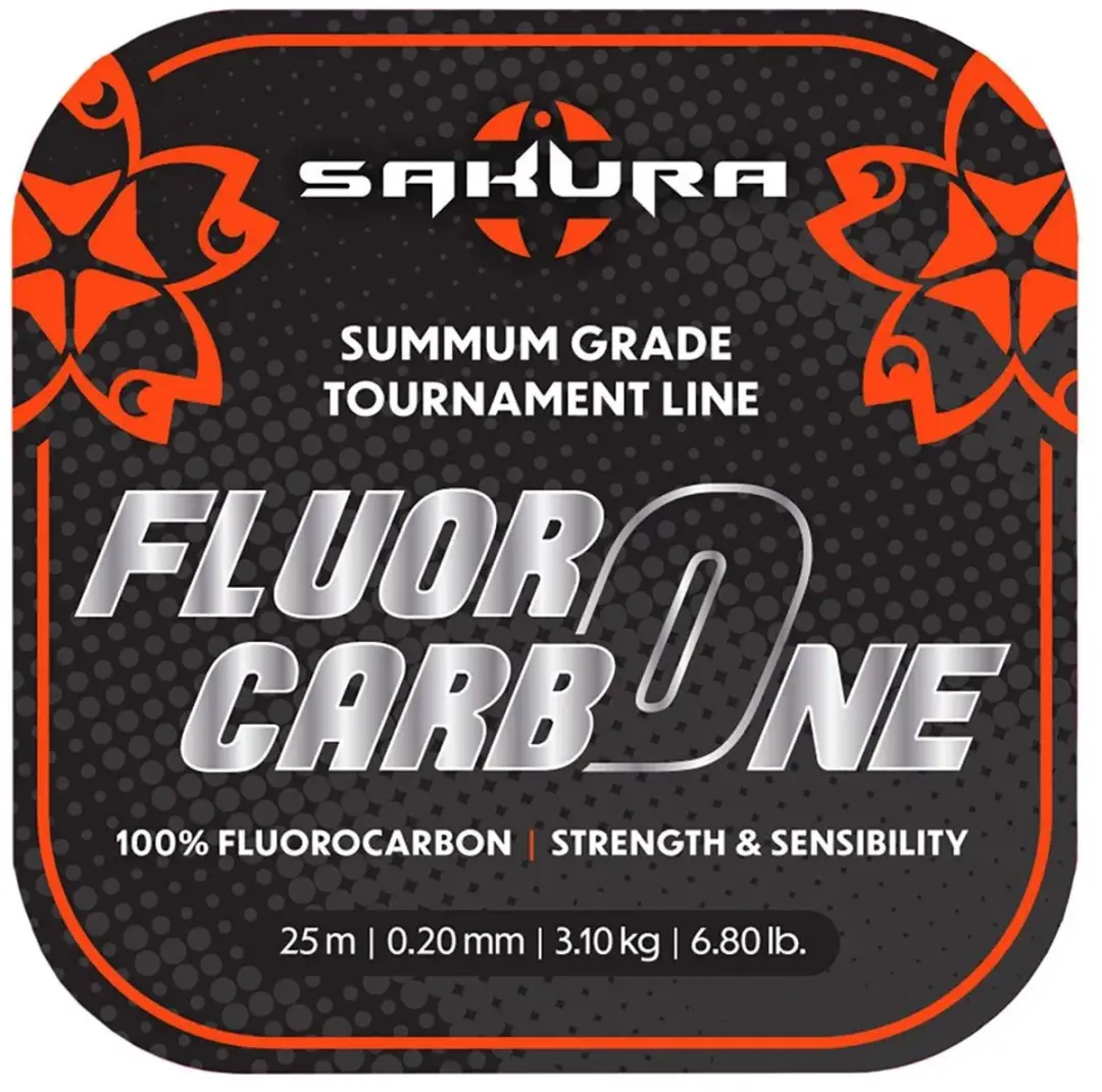 Sakura Tournament Flurocarbon 25m Transparant 0.400mm