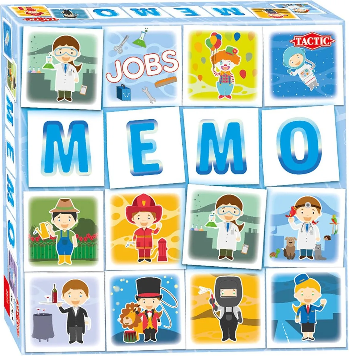 Tactic Memory Beroepen Kaartspel 56313 - 2-6 Spelers