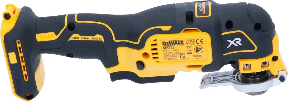DeWalt DCS 355 D2 Accu-Oscillator 18V - 2x 2,0Ah Accu + Oplader - 14 Accessoires - afbeelding 3 van 6