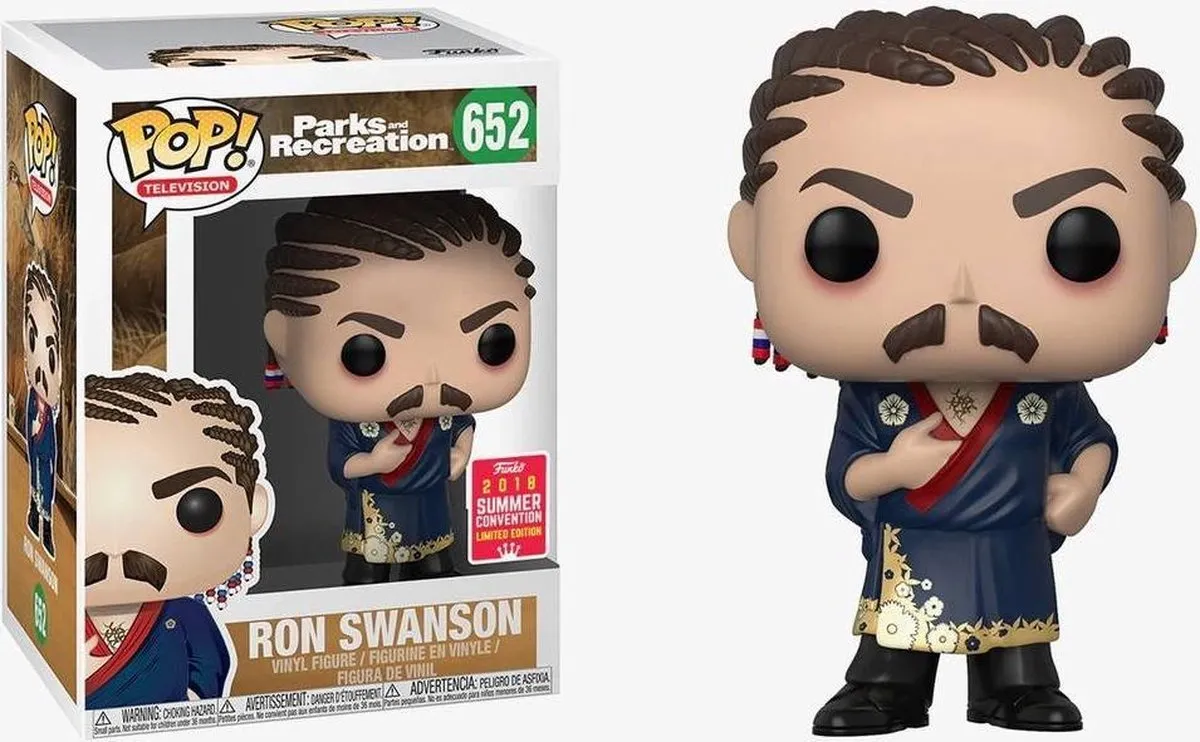 Funko POP! Ron Swanson Cornrows SDCC 2018 #652 - Multi