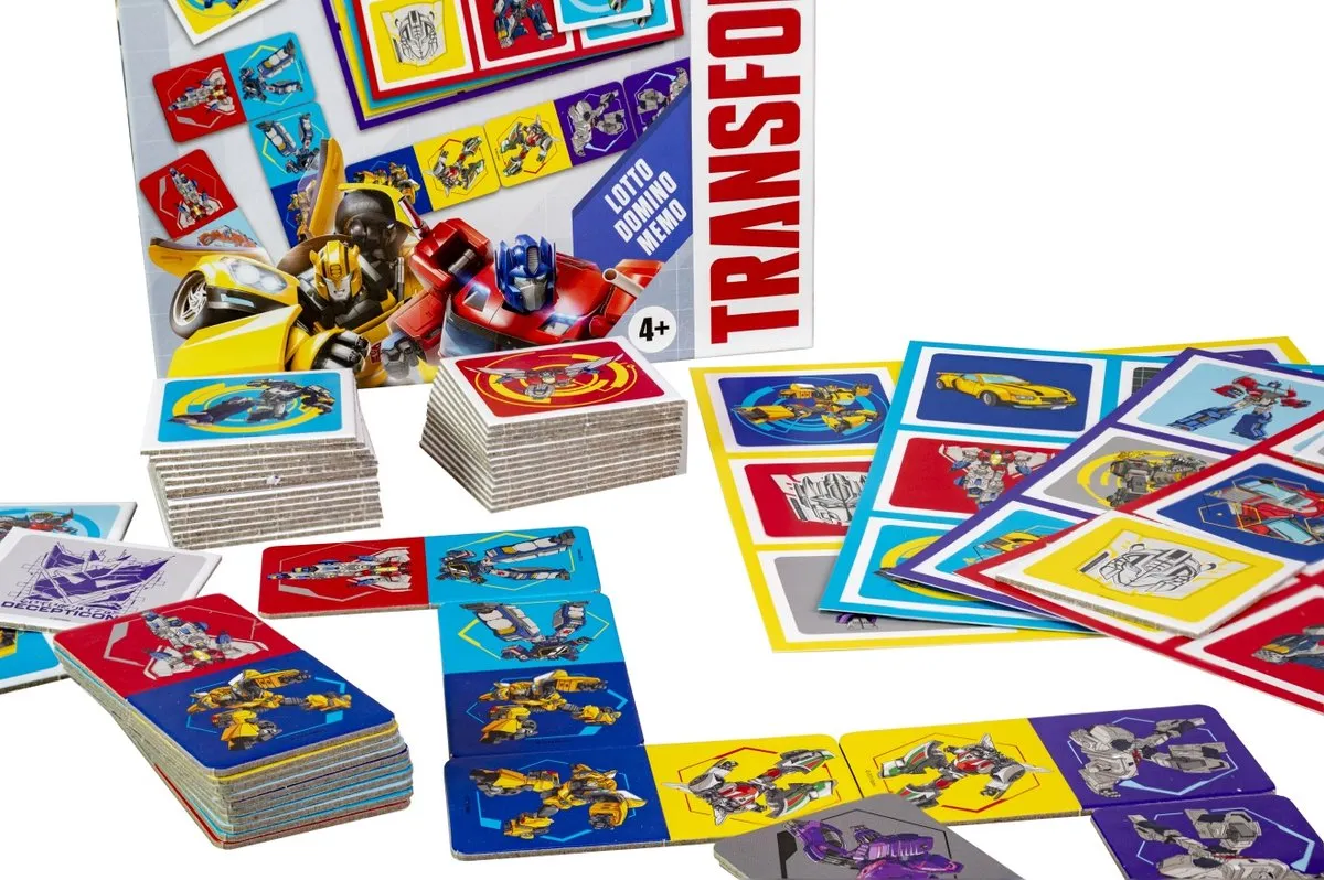 Tactic Transformers 3-in-1 Spellenverzameling 60485 - Memo/Lotto/Domino