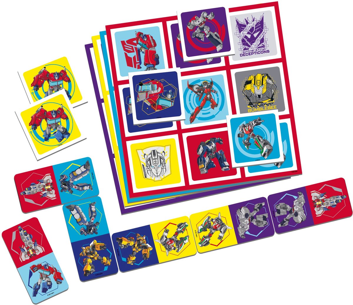 Tactic Transformers 3-in-1 Spellenverzameling – Kaartspel – Lotto – Domino – Memo – Kinderspel vanaf 4 jaar