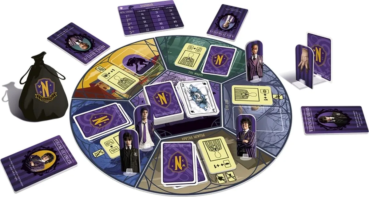 Asmodee Wednesday Nevermore Mystery Hyde’s Attack - 2-4 Spelers