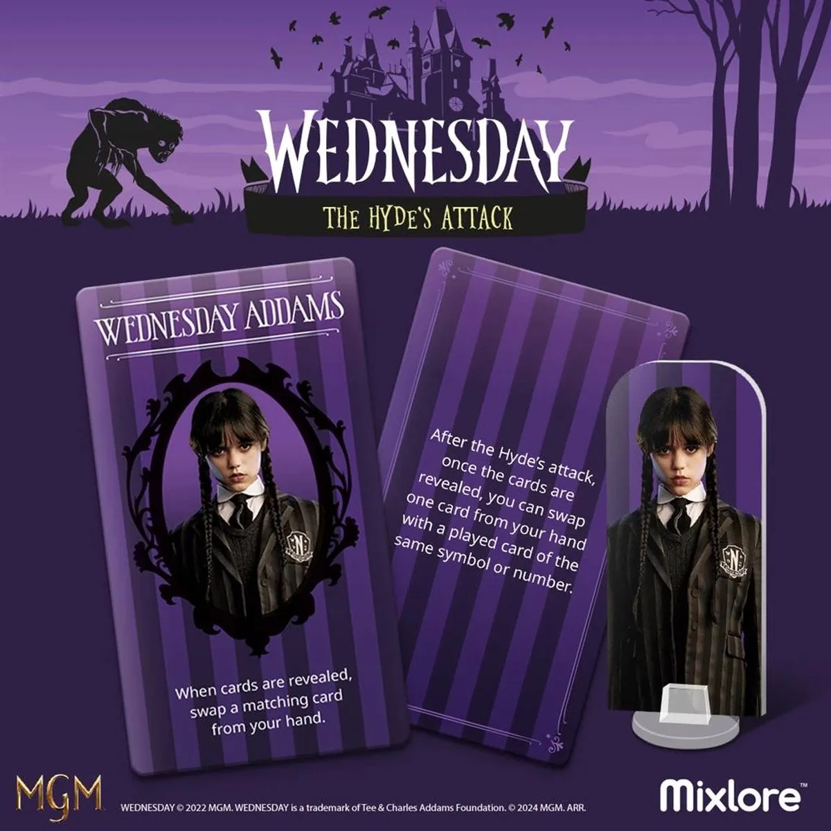 Asmodee Wednesday Nevermore Mystery Hyde’s Attack - 2-4 Spelers
