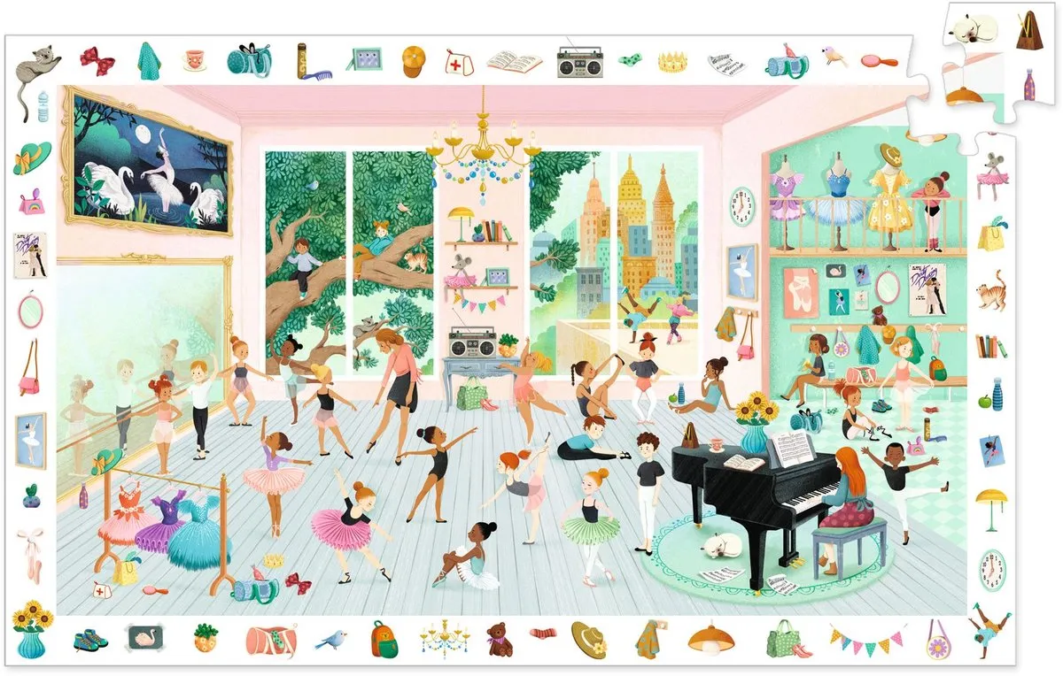 Djeco Dansschool Puzzel 100 Stuks