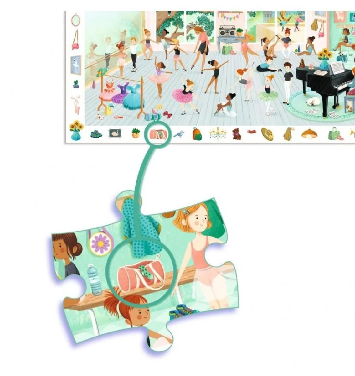 Djeco Dansschool Puzzel 100 Stuks - DJ07514 - Multicolor