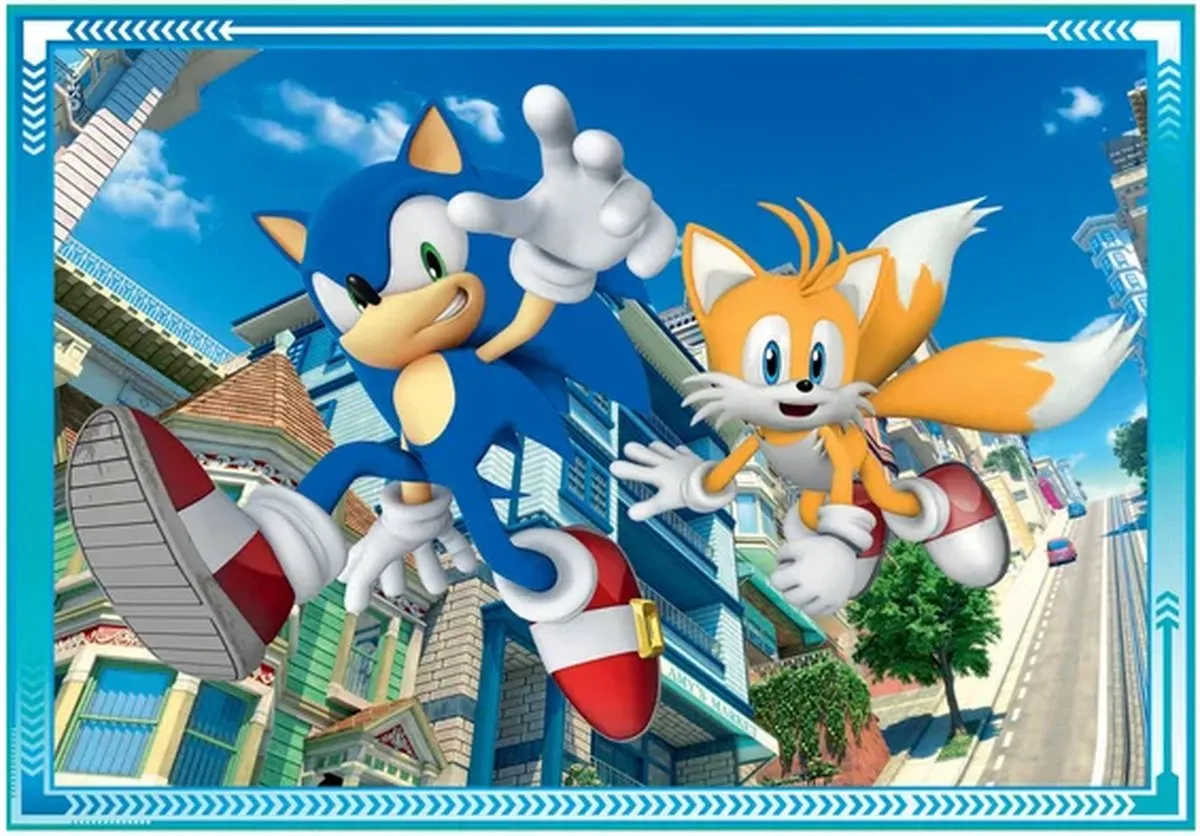 Clementoni Sonic de Egel Puzzel 4-in-1 - 72 Stuks - afbeelding 6 van 6