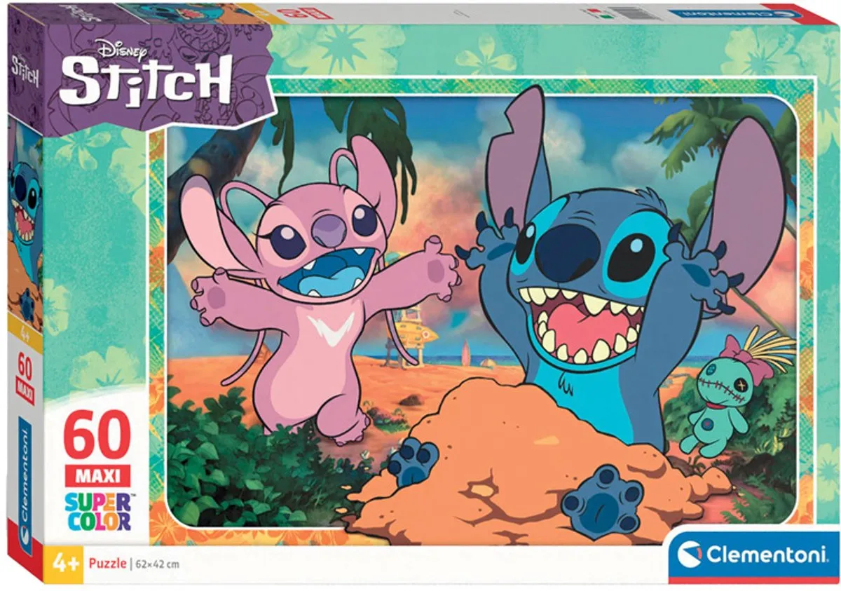 Clementoni Lilo & Stitch Puzzel 60 Stukjes - Multicolor