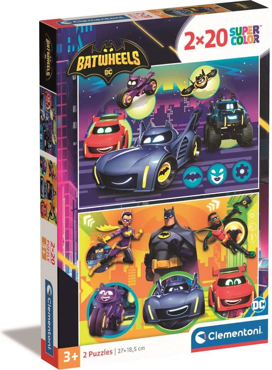 Clementoni Batwheels Puzzel 40 Stuks