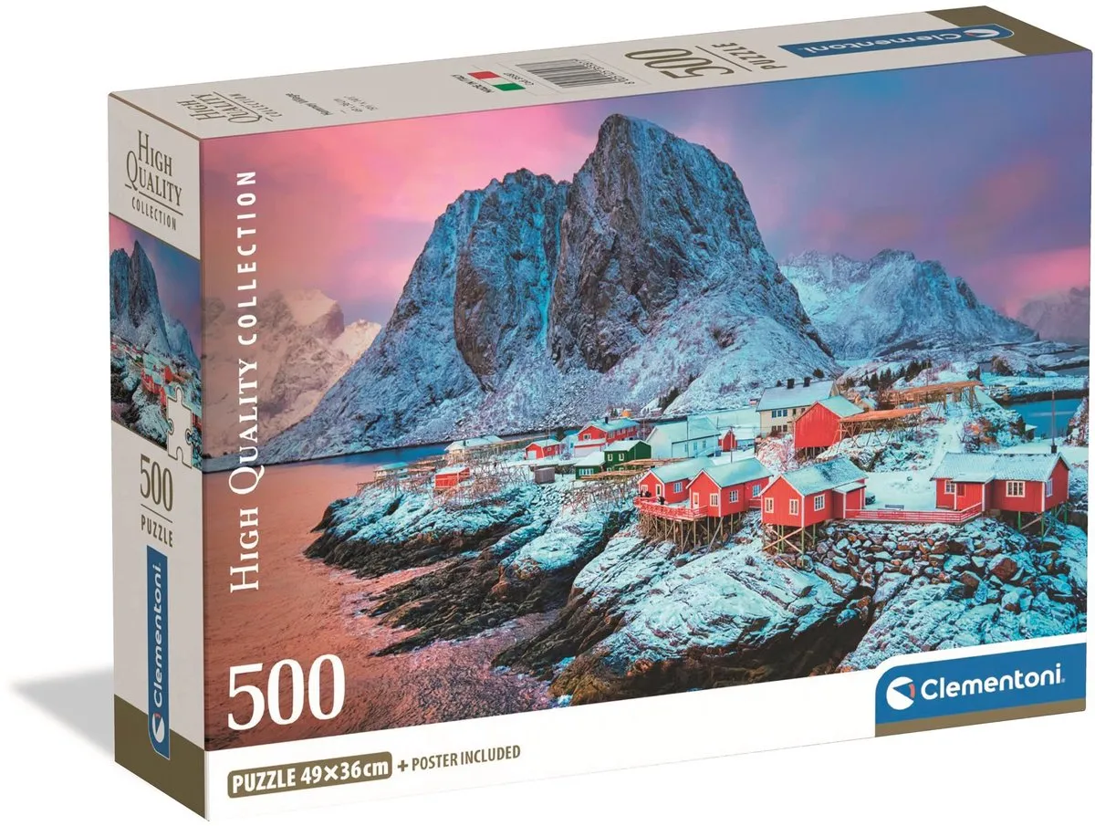 Clementoni Hamnøy Village Puzzel 500 Stuks - Multikleur