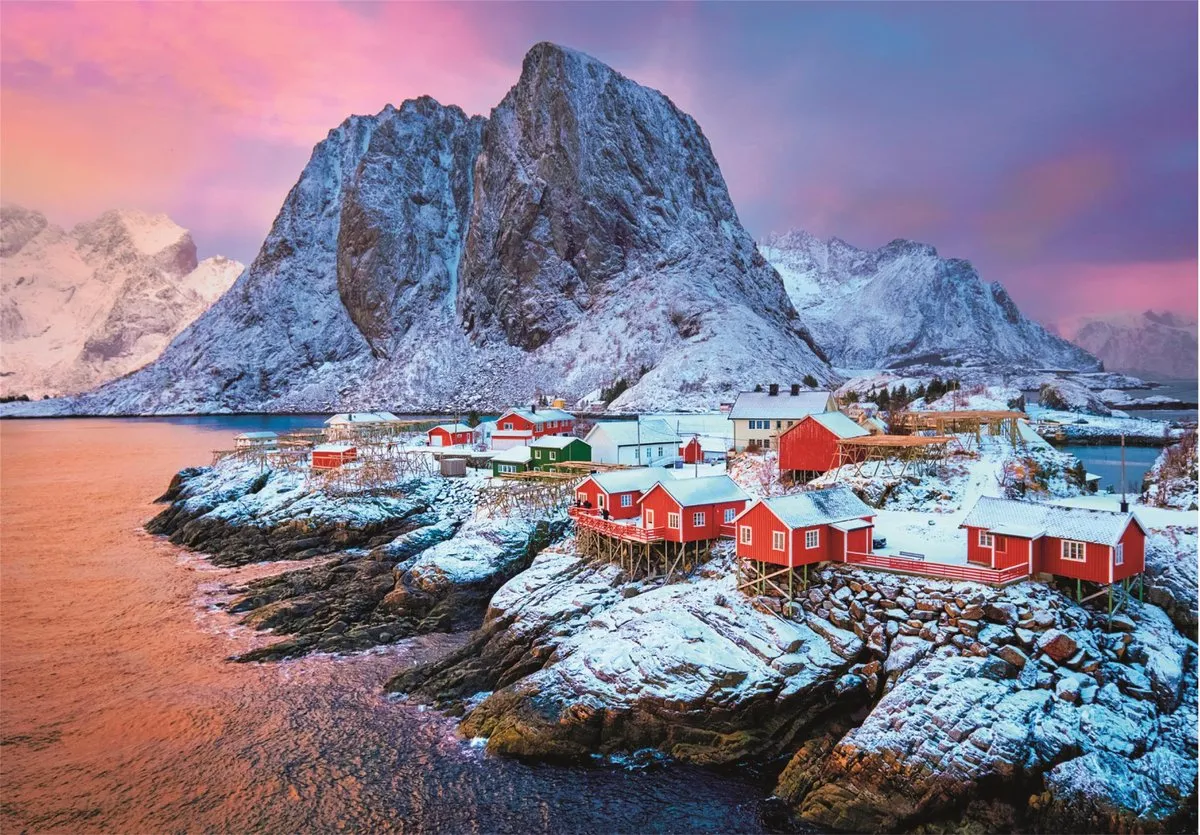Clementoni Hamnøy Village Puzzel 500 Stuks - Multikleur