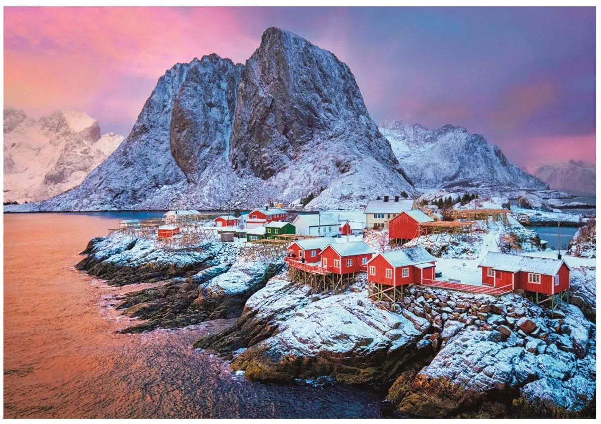 Clementoni Hamnøy Village Puzzel 500 Stuks - Multikleur