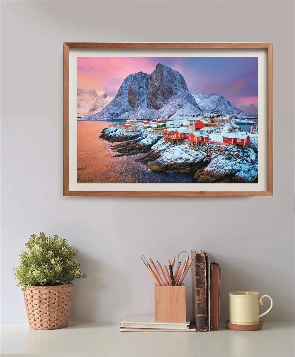 Clementoni Hamnøy Village Puzzel 500 Stuks - Multikleur - afbeelding 6 van 6