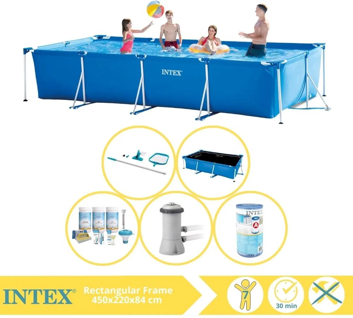 Intex 28273NP Opzetzwembad 450x220x84cm