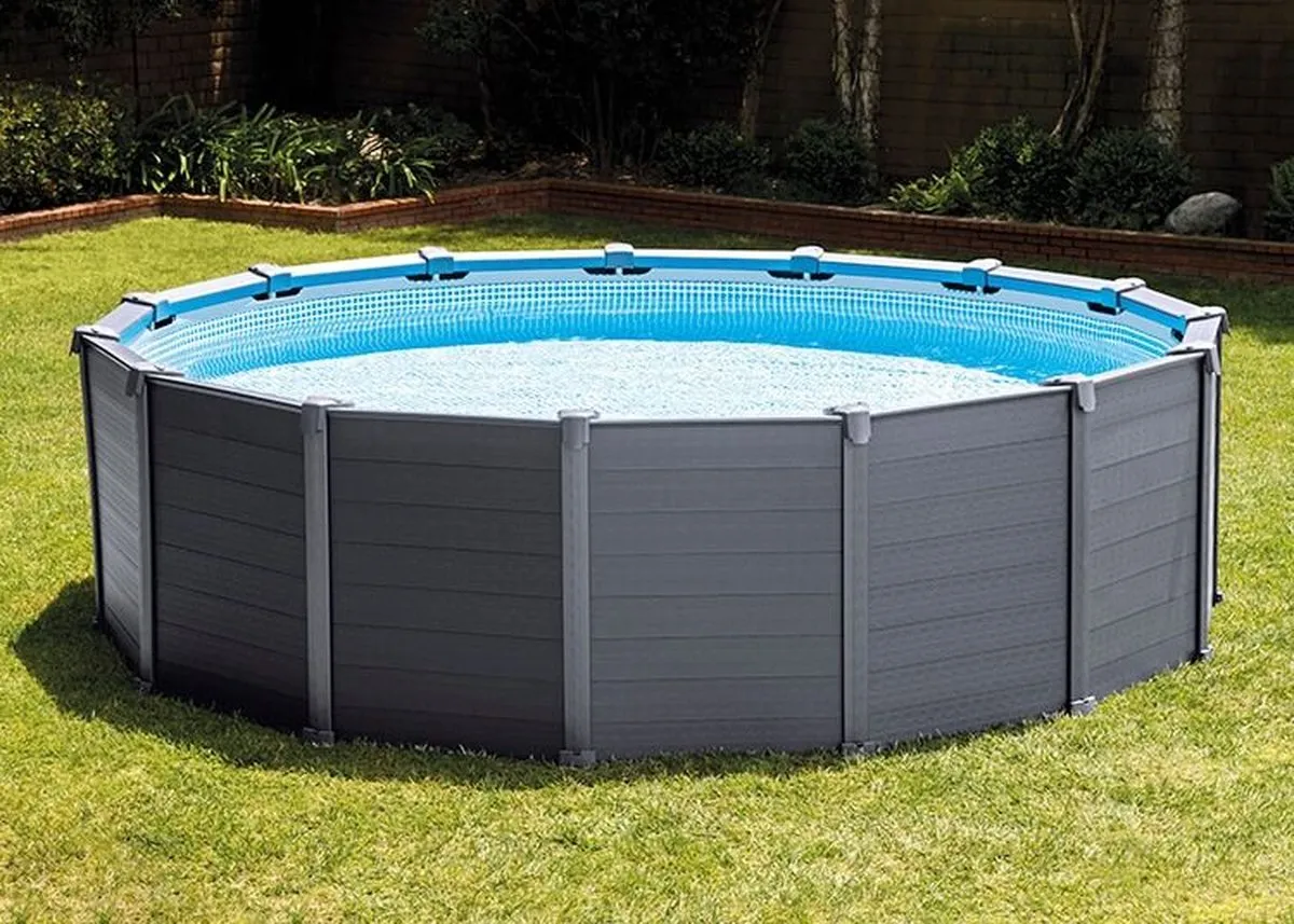 Intex Zwembadset 26384GS - 478x124cm - 16.805L - Grijs