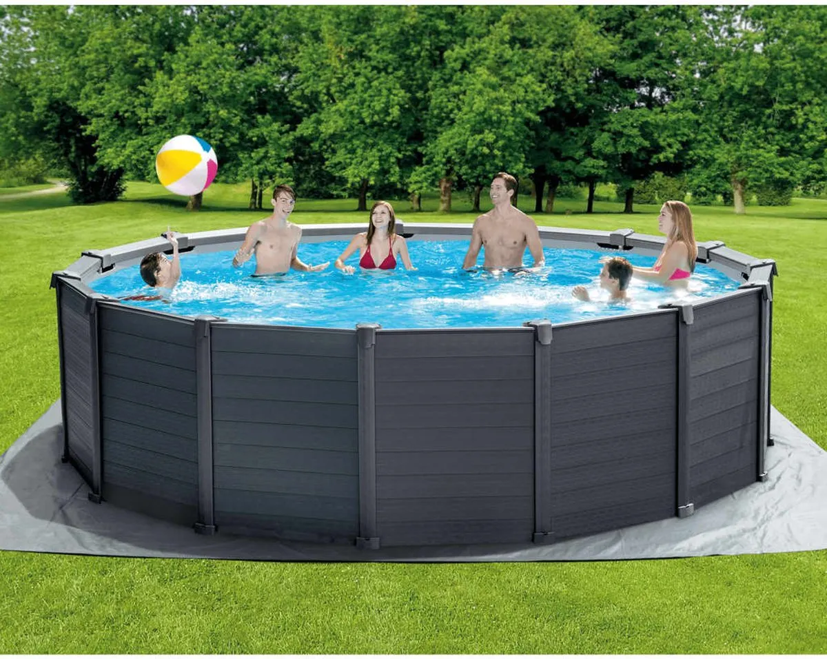 Intex Zwembadset 26384GS - 478x124cm - 16.805L - Grijs