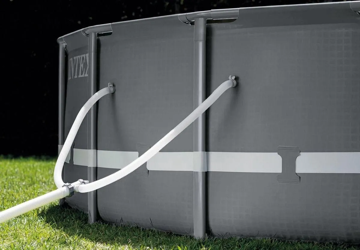 Intex Ultra XTR Frame Zwembadset 488x122cm - 19.156L - Antraciet - afbeelding 5 van 6