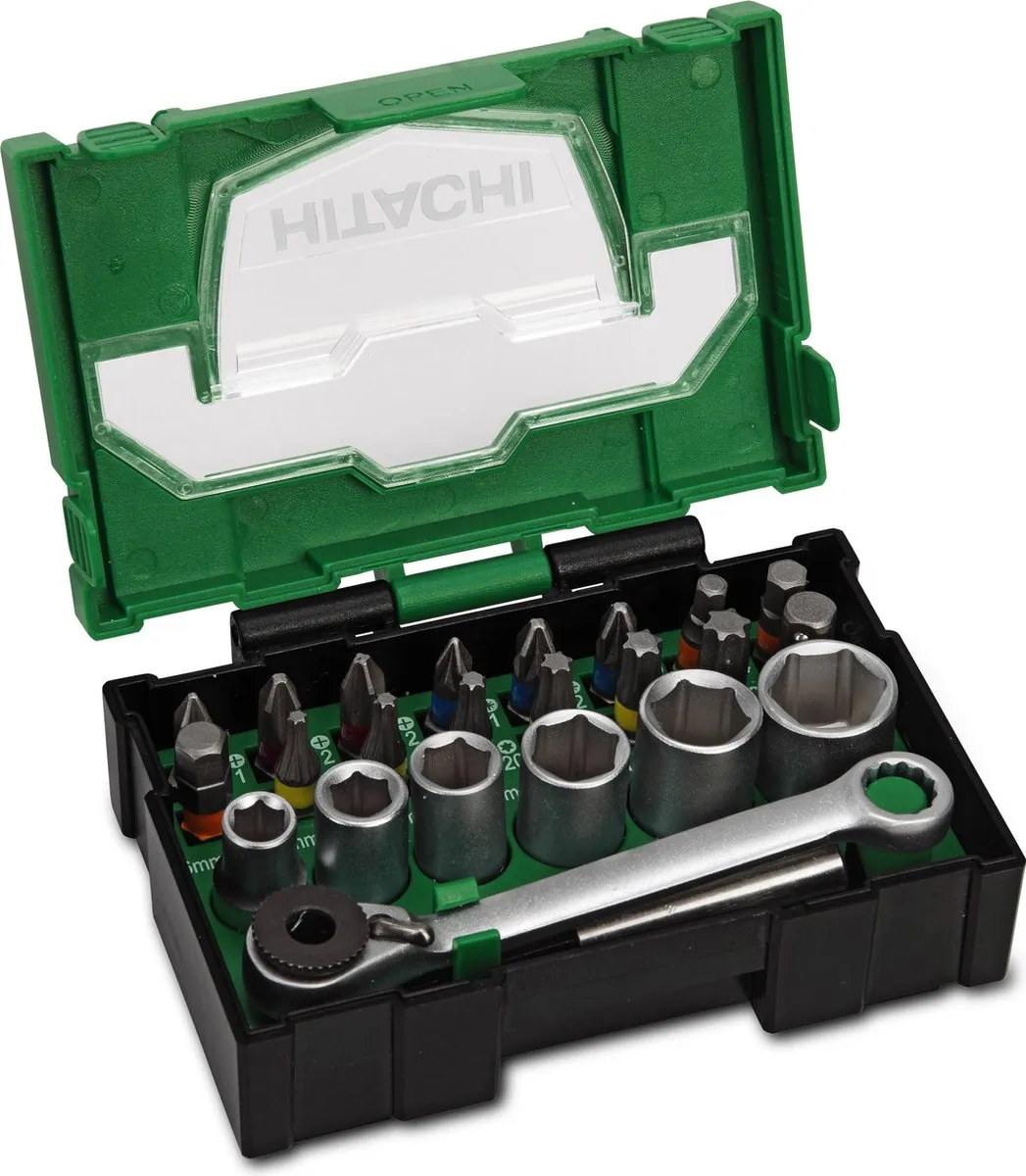 Hikoki 24-delige Bit-/Doppenset 40030020 - Metaal