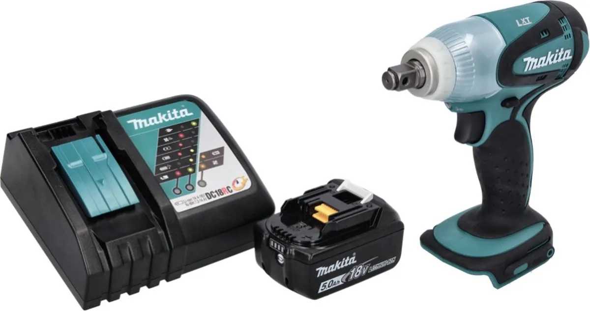 Makita DTW 251 RT1 Slagmoersleutel 18V 230Nm - 1x 5.0Ah Accu