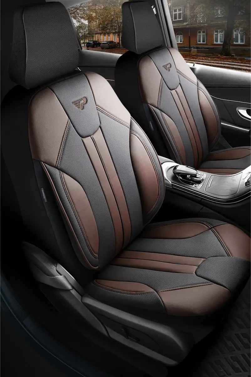 Panda Stoelhoezen Opel Agila 2008-2014 - Bruin - 2 Stuks