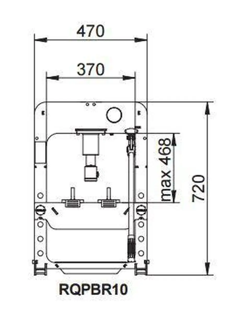 RODAC RQPBR15 Werkbankpers - 15.000kg Hydraulisch - Meerkleurig