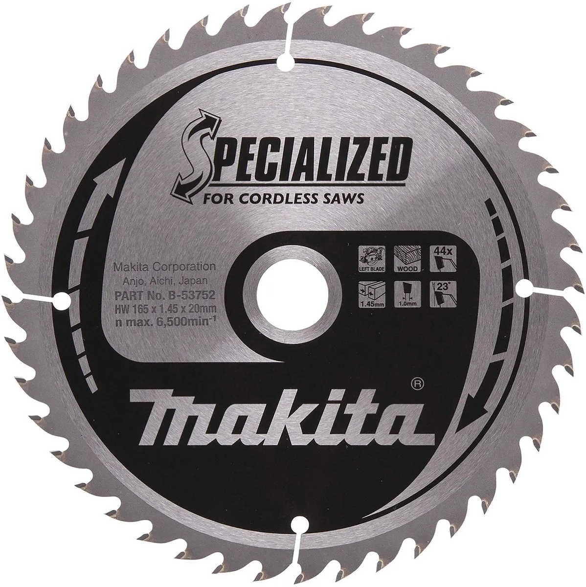 Makita Cirkelzaagblad B-53752 Hout 165mm 44T