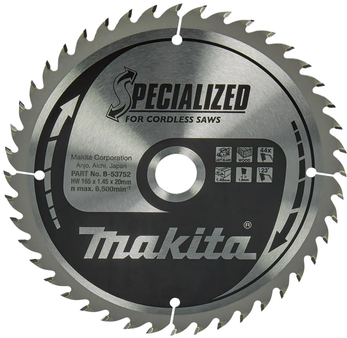 Makita Cirkelzaagblad B-53752 Hout 165mm 44T