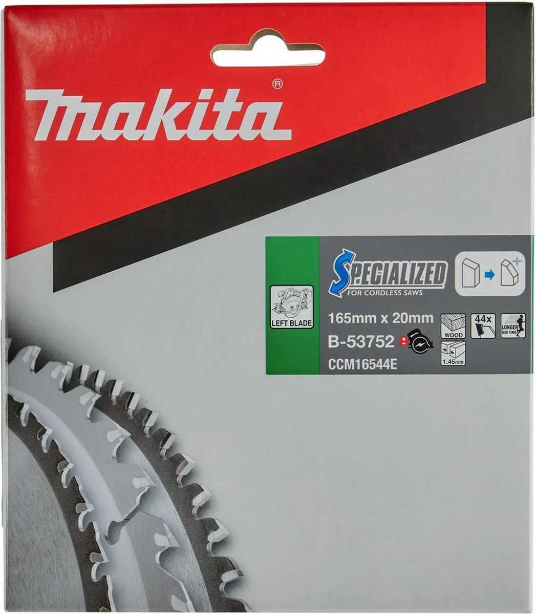 Makita Cirkelzaagblad B-53752 Hout 165mm 44T