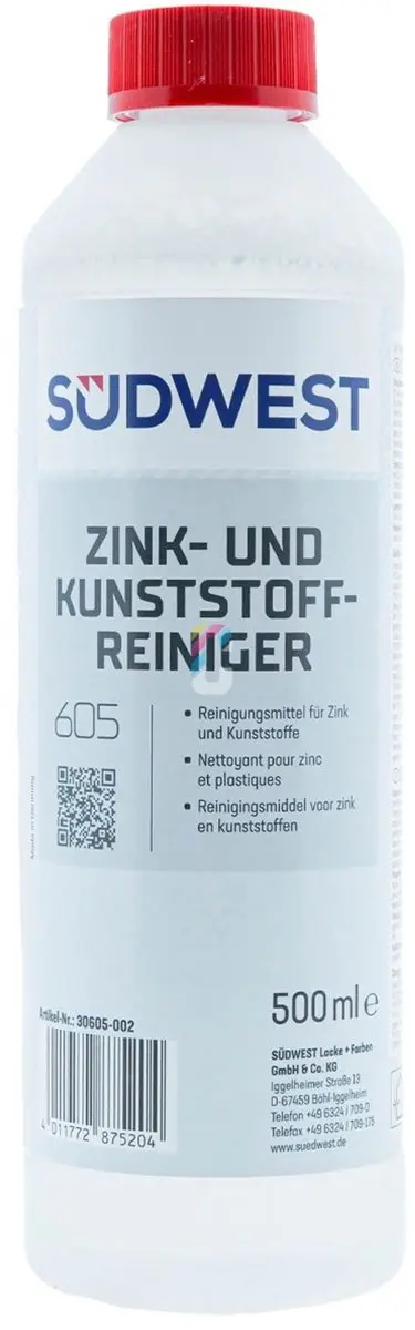 SudWest Zink Kunststof Reiniger 500ml