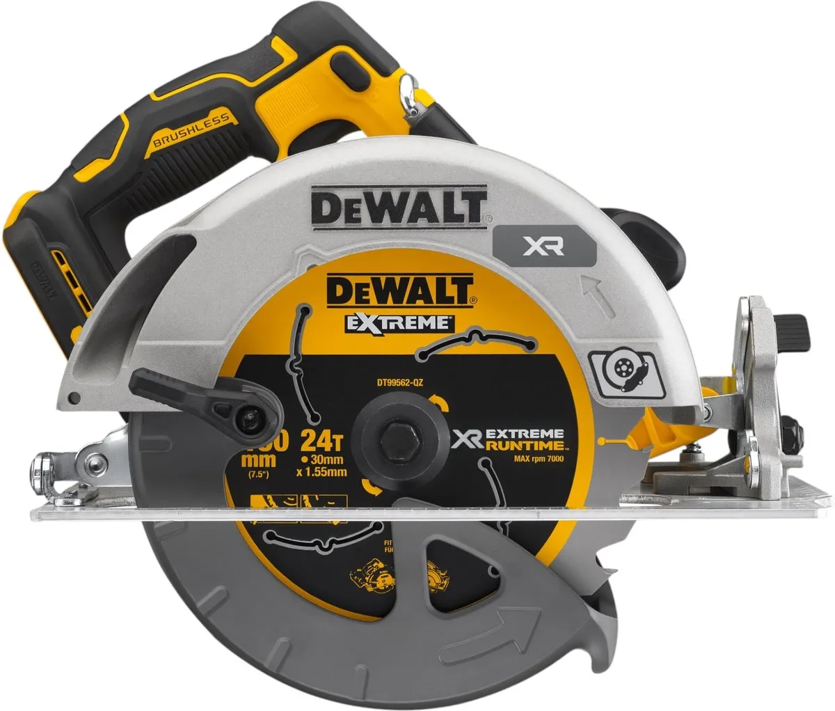 DeWalt DCS573H2T Accu Cirkelzaag 190mm 18V XR - afbeelding 5 van 6
