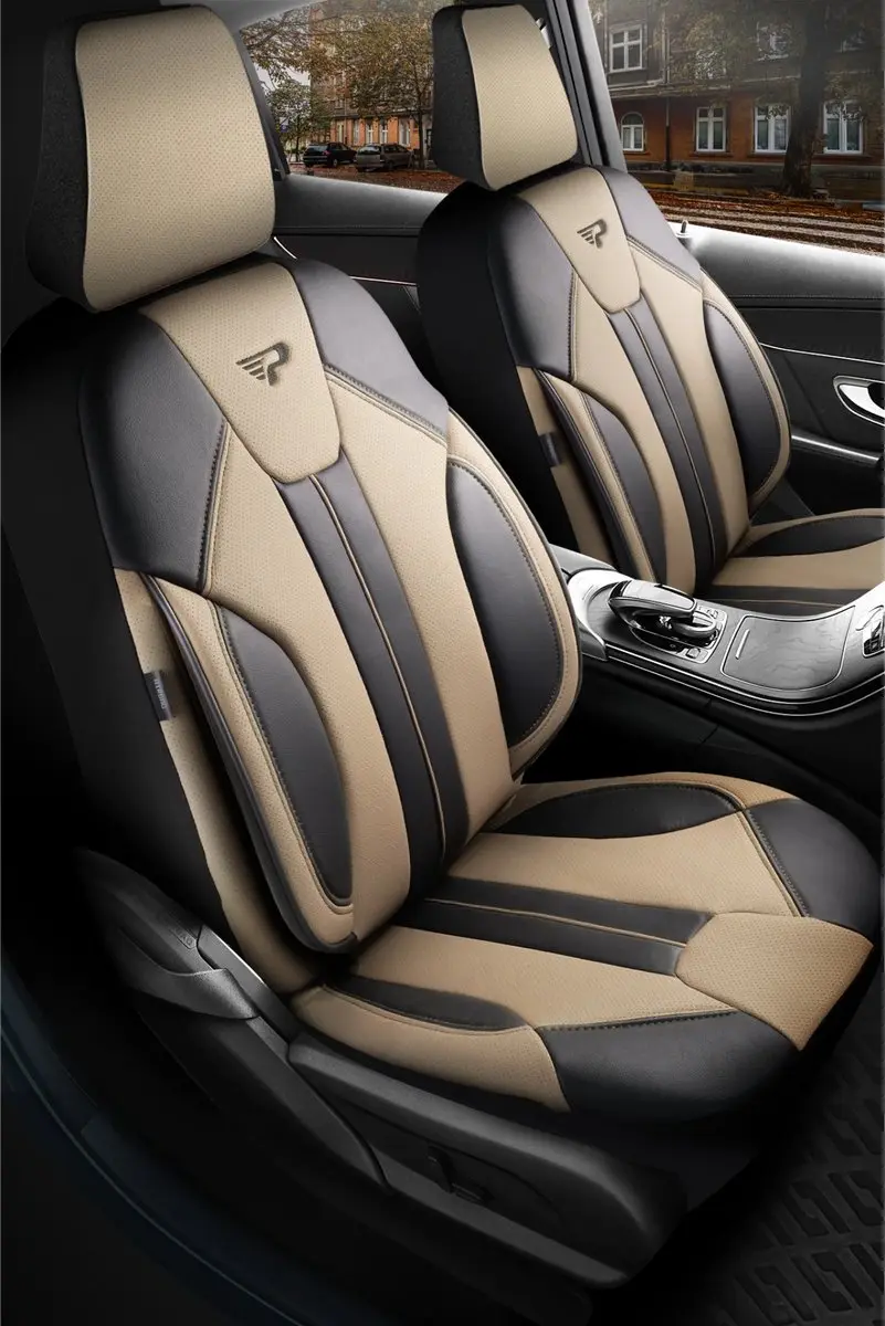 Panda Stoelhoezen Opel Sintra 1996-1999 - 2 Voorstoelen - Beige