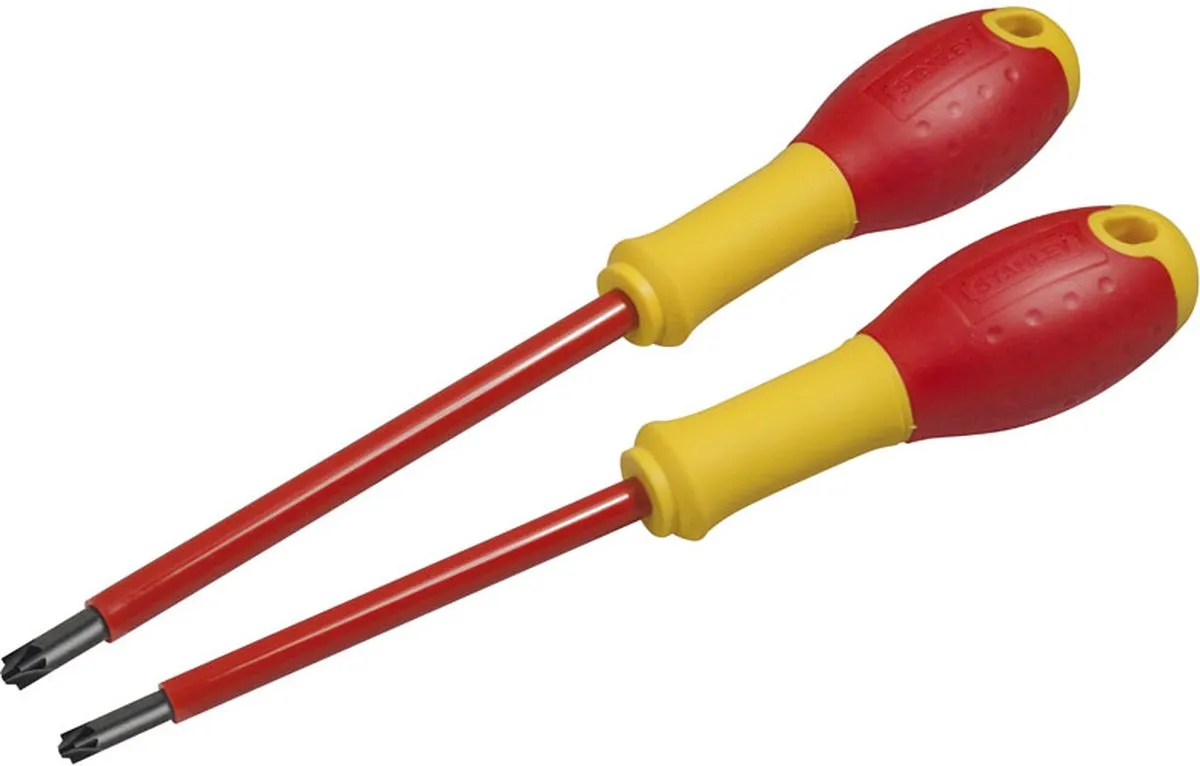 Stanley VDE Schroevendraaierset FMHT0-62649 - PZ1/PZ2 - Geel