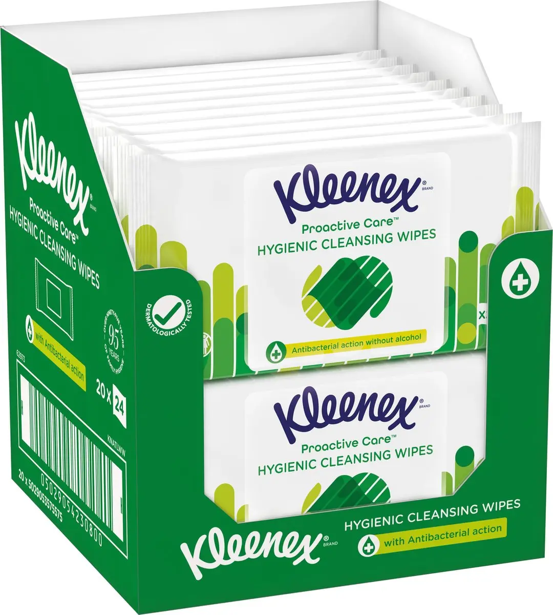 Kleenex Water Fresh Groene Doekjes - 480 Stuks