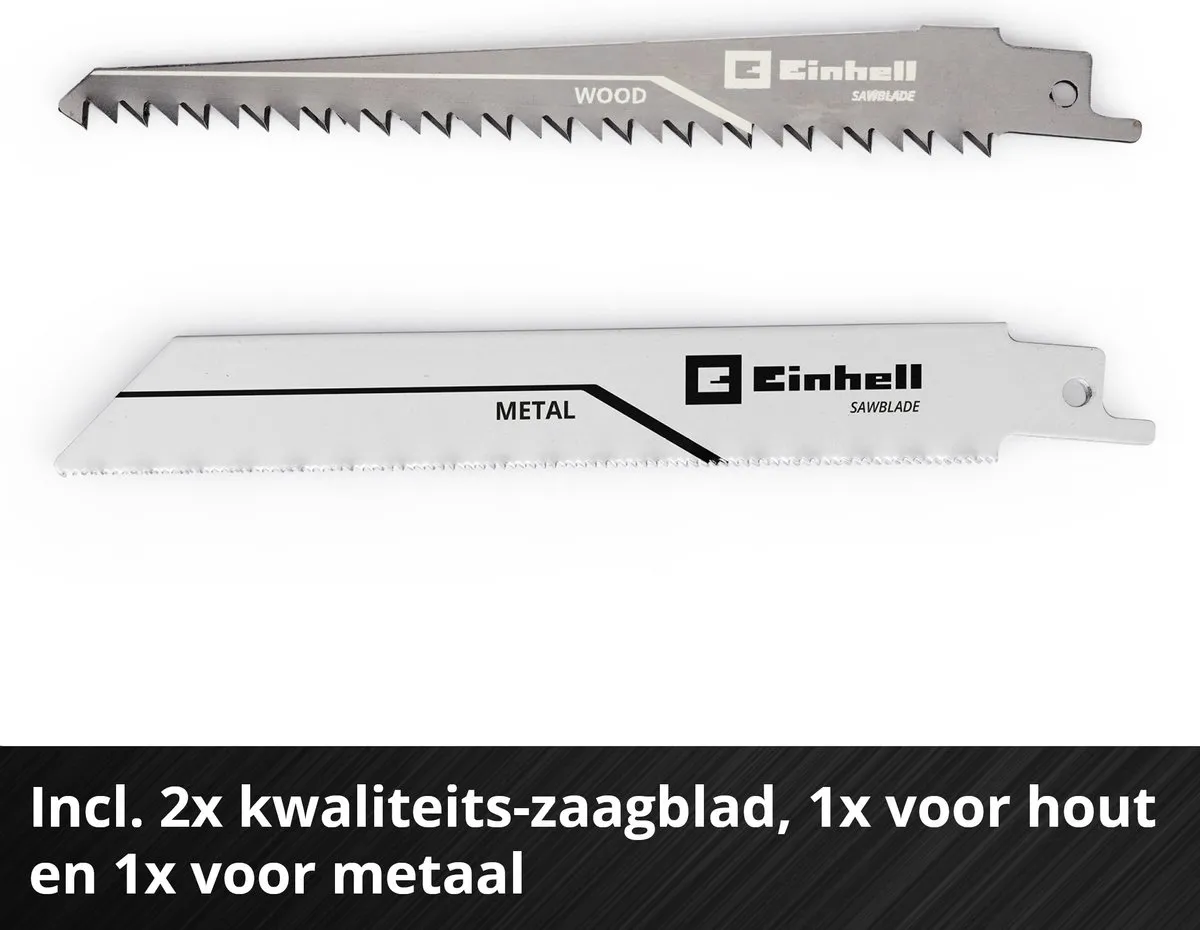 Einhell TE-AP 18/13 Li Solo Accu Reciprozaag 18V - 50/10/4mm Zaagdiepte