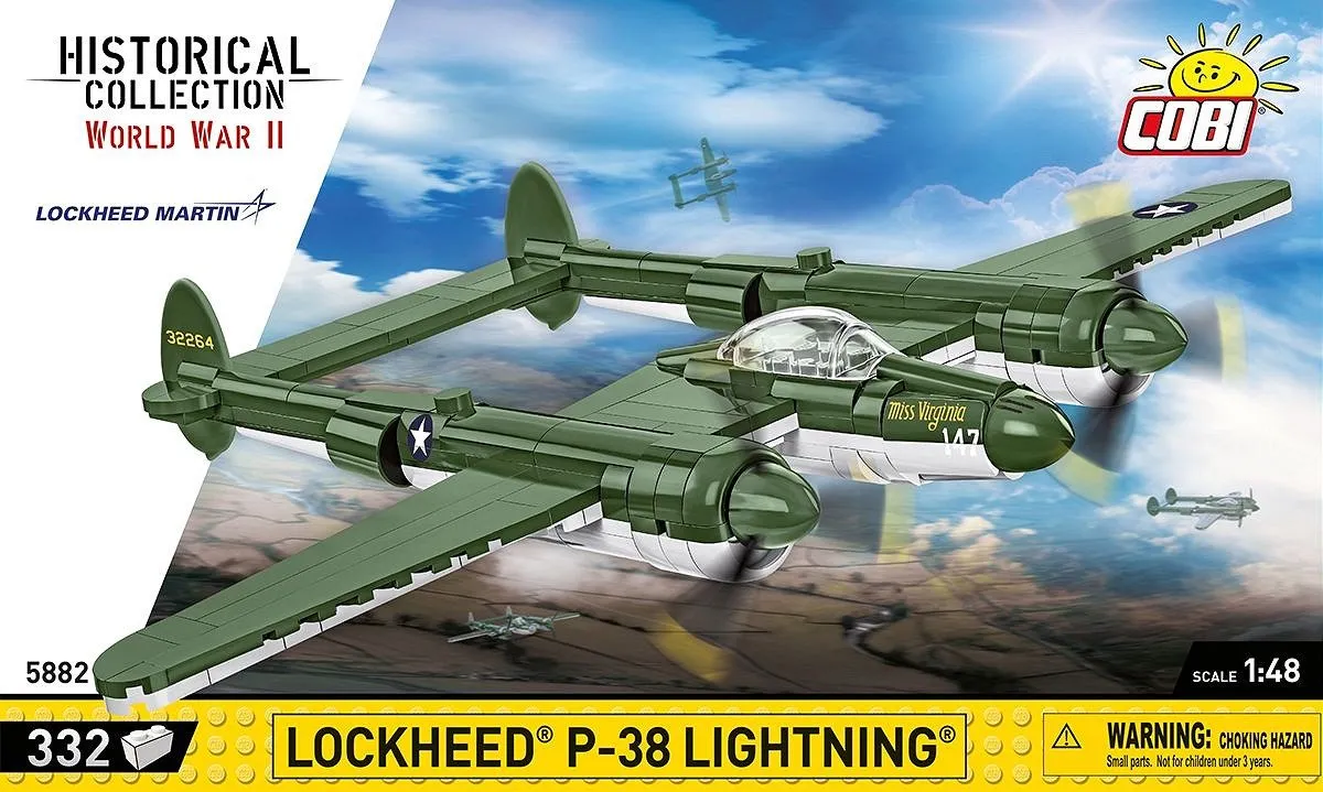 Cobi Lockheed P-38 Lightning COBI-5882 - 332 Stukken - Meerkleurig