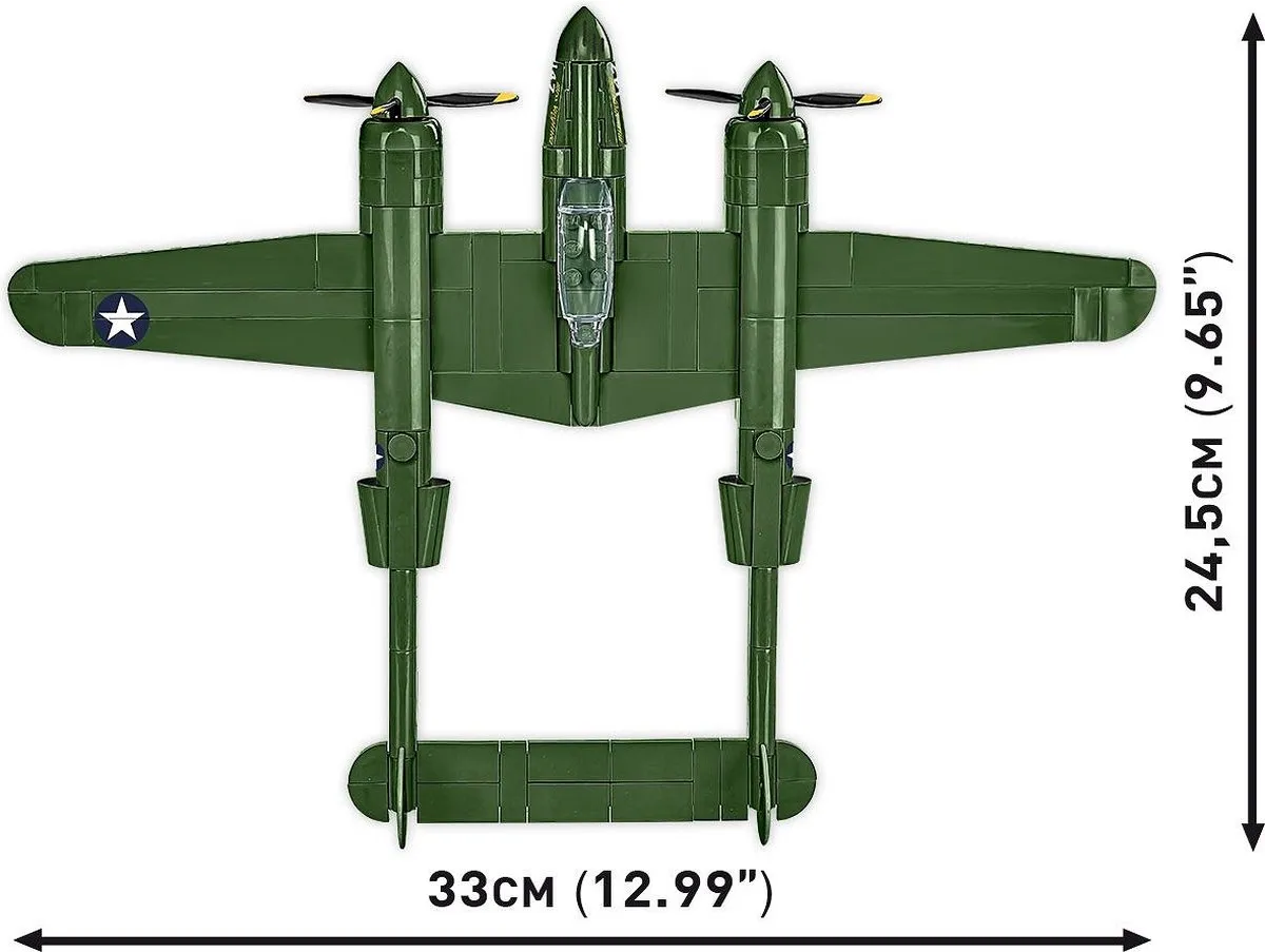 Cobi Lockheed P-38 Lightning COBI-5882 - 332 Stukken - Meerkleurig