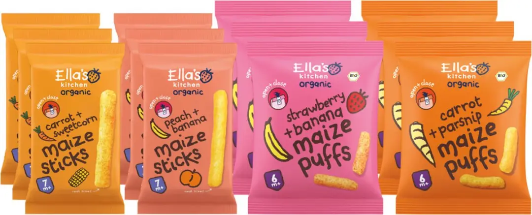 Ella’s Kitchen Snackpakket - 12 Stuks 216g
