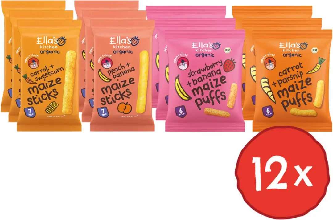 Ella’s Kitchen Snackpakket - 12 Stuks 216g