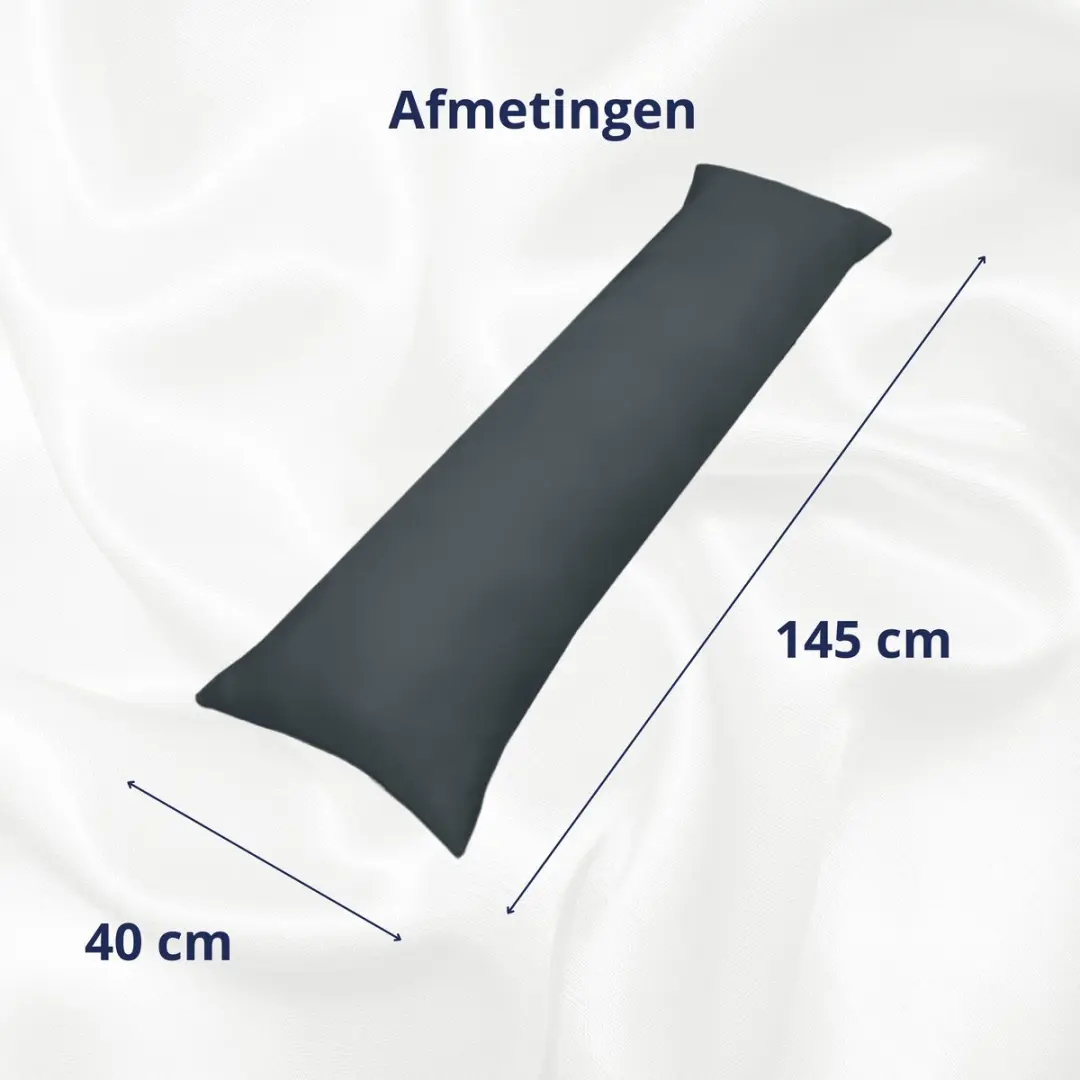 Ten Cate Zwangerschapskussen Zijslaapkussen 145x40cm - Antraciet