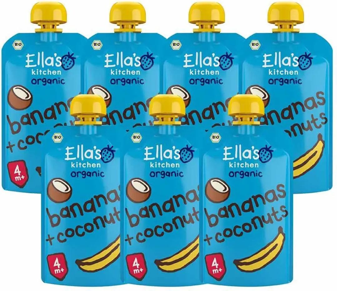 Ella’s Kitchen Knijpzakje Banaan Kokos 120g - 7x