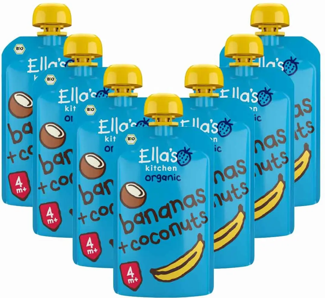 Ella’s Kitchen Knijpzakje Banaan Kokos 120g - 7x